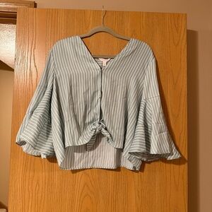 Striped Green LC Women's Top